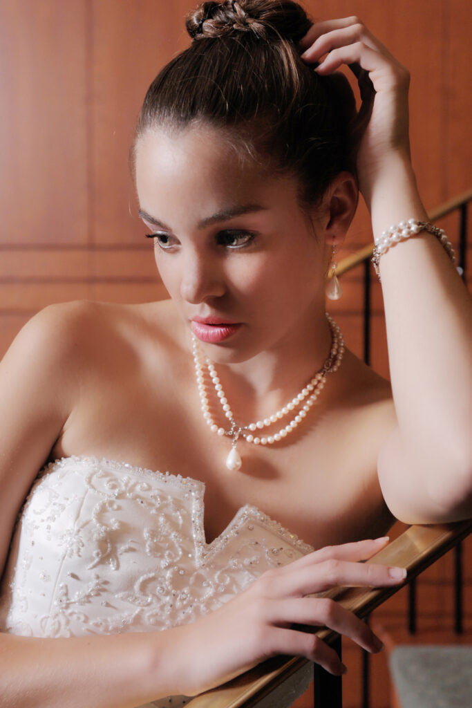 My-Epiphany-Co-2010-Bridal-Wedding-6mm 2-strand-reversible-drape- necklace-front view